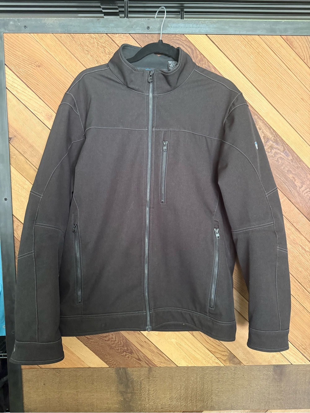 Kuhl Men's Black Softshell Full-Zip Performance Jacket